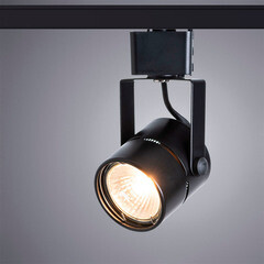 Трековый светильник однофазный Arte Lamp Mizar 50 Вт GU10 1 кв.м черный (A1311PL-1BK) - фото 3