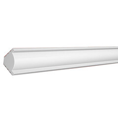 Плинтус потолочный из экополимера ударопрочный 20х20х2000 мм Cosca KX020 - фото 3