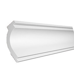 Плинтус потолочный из экополимера ударопрочный 70х50х2000 мм Cosca KX048 - фото 1