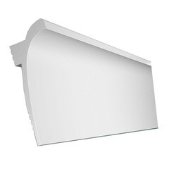 Плинтус потолочный из экополимера ударопрочный 120х45х2000 мм Cosca KX003 - фото 1