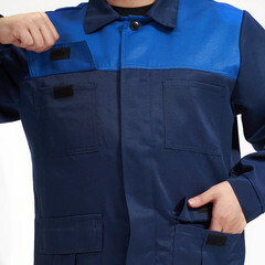 Куртка рабочая Мастер 52-54 рост 170-176 см темно-синяя - фото 2