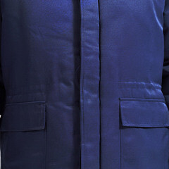 Куртка рабочая утепленная Север 48-50 рост 170-176 см темно-синяя/васильковая - фото 6