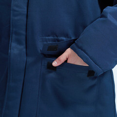 Куртка рабочая утепленная Север 48-50 рост 170-176 см темно-синяя/васильковая - фото 4