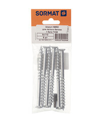 Анкер-шуруп Sormat KBRM для газобетона потайная головка 8x110 мм с битой (6 шт.) - фото 2