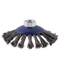 Корщетка для УШМ Практика витая жесткая радиальная d115 мм M14 с наклоном - фото 4