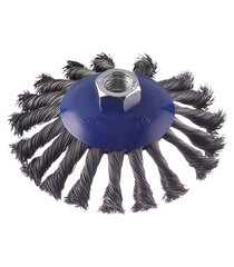 Изображение товара Корщетка для УШМ Практика витая жесткая радиальная d115 мм M14 с наклоном