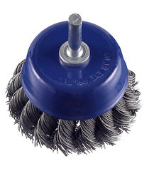 Изображение товара Корщетка для дрели Практика (032-560) витая жесткая чашеобразная d75 мм