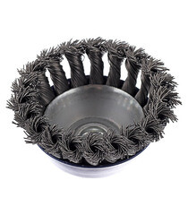 Корщетка для УШМ Практика витая жесткая чашеобразная d90 мм M14 - фото 3