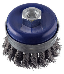 Корщетка для УШМ Практика витая жесткая кольцом чашеобразная d65 мм M14 - фото 1