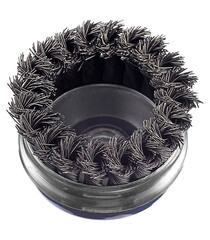 Корщетка для УШМ Практика витая жесткая кольцом чашеобразная d75 мм M14 - фото 3