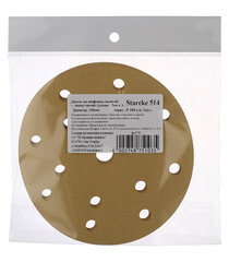 Диск шлифовальный Starcke d150 мм P180 на липучку перфорированный (5 шт.) - фото 3