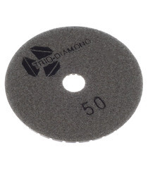 Круг алмазный шлифовальный по камню Trio-Diamond гибкий d100 мм P50 для мокрого шлифования - фото 3