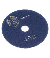 Круг алмазный шлифовальный по камню Trio-Diamond гибкий d100 мм P400 для мокрого шлифования - фото 2