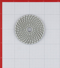 Круг алмазный шлифовальный по камню Trio-Diamond гибкий d100 мм P400 для мокрого шлифования - фото 3