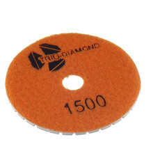 Круг алмазный шлифовальный по камню Trio-Diamond гибкий d100 мм P1500 для мокрого шлифования - фото 3