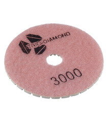 Круг алмазный шлифовальный по камню Trio-Diamond гибкий d100 мм P3000 для мокрого шлифования - фото 4