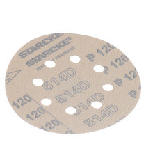 Диск шлифовальный Starcke d125 мм P120 на липучку перфорированный (5 шт.) - фото 4