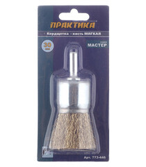 Кордщетка для дрели Практика мягкая кистеобразная d30 мм (773-446) - фото 2