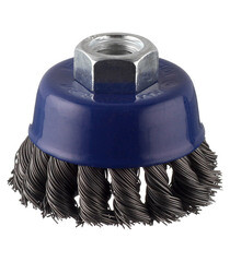 Корщетка для УШМ Практика витая жесткая чашеобразная d65 мм M14 - фото 3
