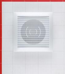 Решетка вентиляционная пластиковая торцевая Era РСФ 150х150 мм с фланцем d100 мм белая - фото 2