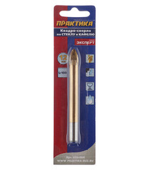 Сверло по плитке и стеклу Практика 12х100 мм квадро (035-004) - фото 3