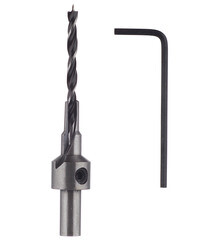 Сверло по дереву Практика 4х50 мм конфирмат для мебельной стяжки 5х50 мм (774-924) - фото 1