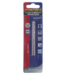 Сверло по металлу спиральное Практика 4,5х80 мм кобальтовое (033-475) - фото 3