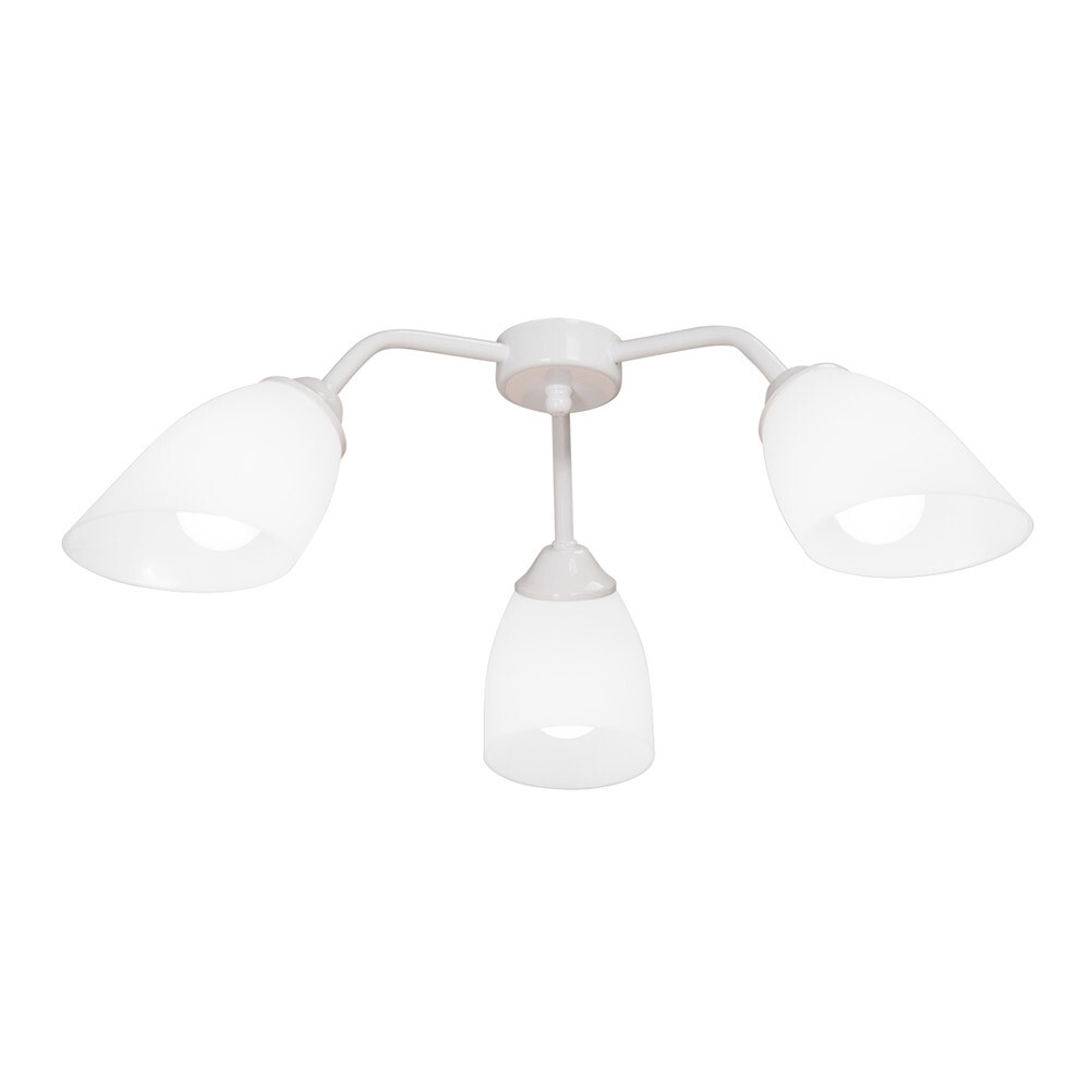 Изображение товара Люстра потолочная Vitaluce V3195/3PL 3 лампы 120 Вт классика белый металл пластик