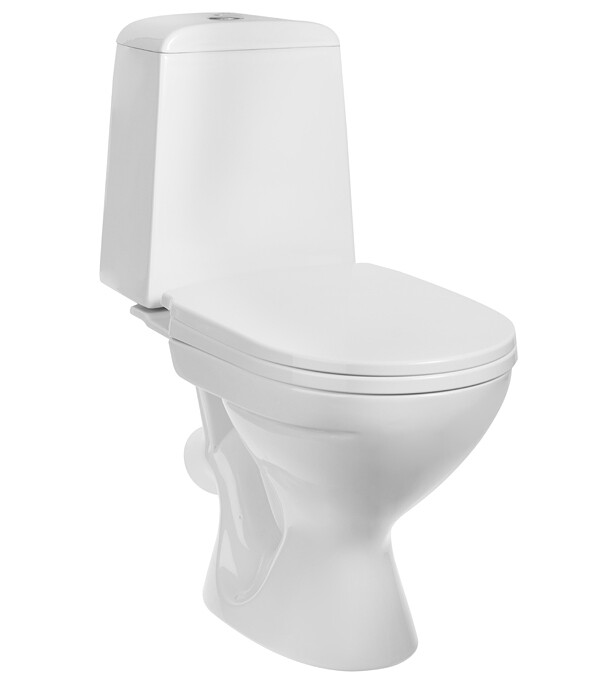 Изображение товара Унитаз-компакт Gesso Home de Luxe W102 с косым выпуском и сиденьем белый