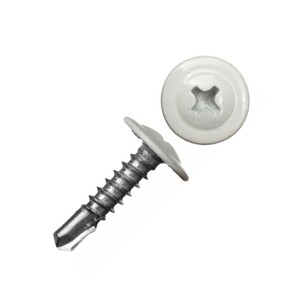 Саморезы клопы 16х4,2 мм Tech-Krep (200 шт.) белые RAL 9003