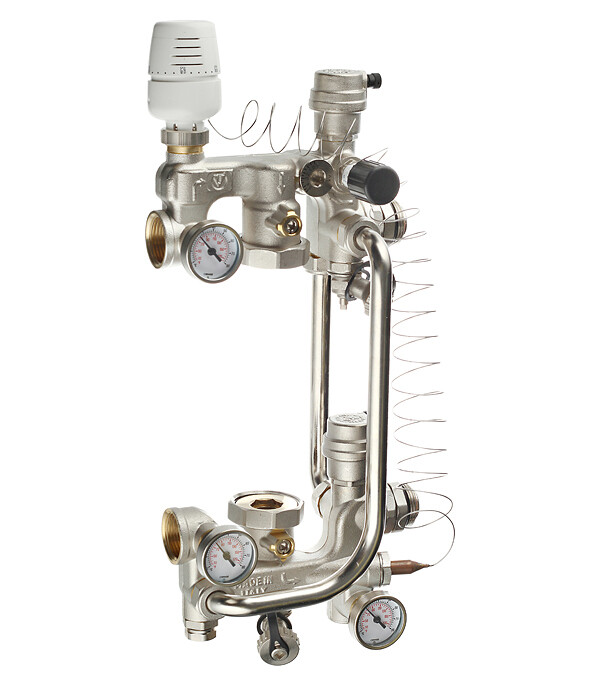 Насосно-смесительный узел Valtec Combi для теплого пола без насоса (VT.COMBI.0.180)