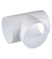 Тройник для круглых воздуховодов ERA пластиковый d160 мм 90° - фото 1