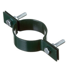 Изображение товара Крепление сетки/секции заборной к столбам d51-57 мм зеленое RAL 6005 (3 шт.)