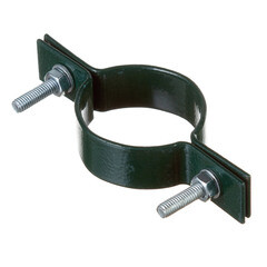 Крепление сетки/секции заборной к столбам d51-57 мм зеленое RAL 6005 (3 шт.) - фото 3