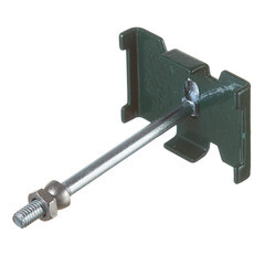 Крепление скоба-болт для панелей 3D универсальное зеленое RAL 6005 - фото 3