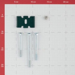 Крепление скоба-болт для панелей 3D универсальное зеленое RAL 6005 - фото 2