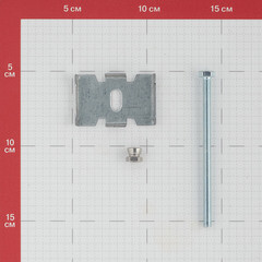 Крепление скоба-болт для панелей 3D универсальное оцинкованное - фото 4