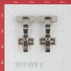Петля мебельная Click 110° полунакладная с ответной планкой и доводчиком (2 шт.) - фото 3