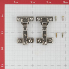 Петля мебельная Slide-on mini 95° накладная с ответной планкой (2 шт.) - фото 3