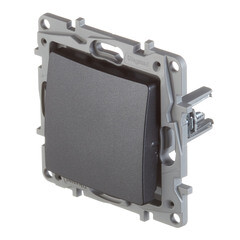 Выключатель Legrand Etika одноклавишный встраиваемый антрацит (672601) - фото 2