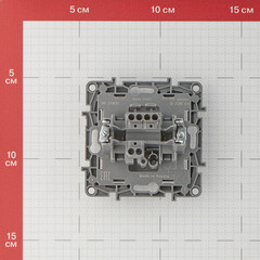 Выключатель Legrand Etika одноклавишный встраиваемый антрацит (672601) - фото 3