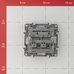 Выключатель Legrand Etika двухклавишный встраиваемый антрацит (672602) - фото 4