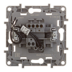 Выключатель Legrand Etika одноклавишный встраиваемый антрацит с подсветкой (672603) - фото 2