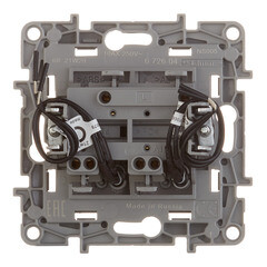 Выключатель Legrand Etika двухклавишный встраиваемый антрацит с подсветкой (672604) - фото 3