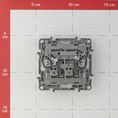 Выключатель Legrand Etika двухклавишный встраиваемый антрацит с подсветкой (672604) - фото 2