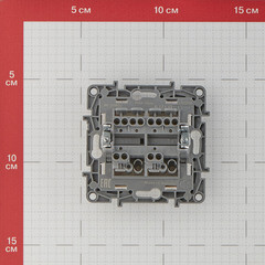 Переключатель Legrand Etika двухклавишный встраиваемый слоновая кость (672312) - фото 2