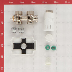 Узел нижнего подключения Simplex Design 1/2 НР(ш) х 3/4 EK для радиатора (F12060/F12160(21210004)) - фото 3