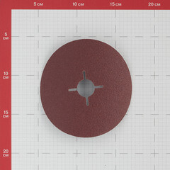 Круг фибровый шлифовальный по металлу VSM 125х22 мм P60 со шлицами - фото 2