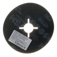 Круг фибровый шлифовальный по металлу VSM 125х22 мм P80 со шлицами - фото 3