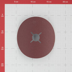 Круг фибровый шлифовальный по металлу VSM 125х22 мм P80 со шлицами - фото 2